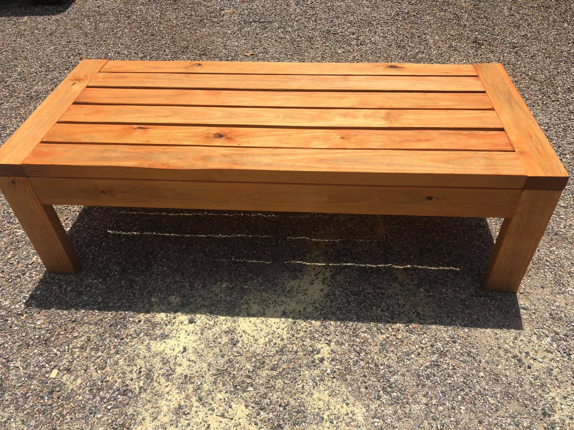 2x4 outdoor coffee deals table